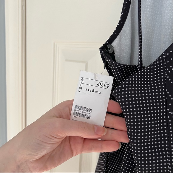 MOVING sale! H&M polka dot open back jumpsuit cropped wide leg - Picture 8 of 11